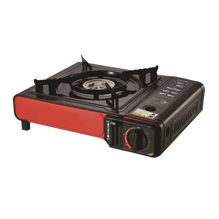 موقد موقد يعمل بالغاز محمول للتخييم والمشي لمسافات طويلة موقد يعمل بالغاز وحرق الخشب Portable Gas Stove Camping Hiking Wood Burning Stove