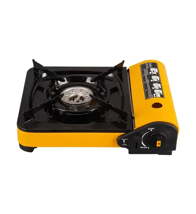 موقد موقد يعمل بالغاز محمول للتخييم والمشي لمسافات طويلة موقد يعمل بالغاز وحرق الخشب Portable Gas Stove Camping Hiking Wood Burning Stove