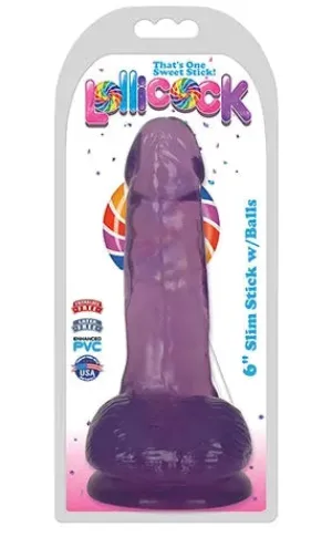6" Slim Stick with Balls - Grape Ice****