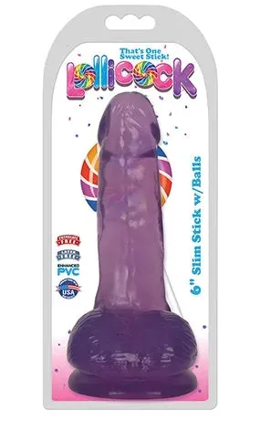 6" Slim Stick with Balls - Grape Ice****