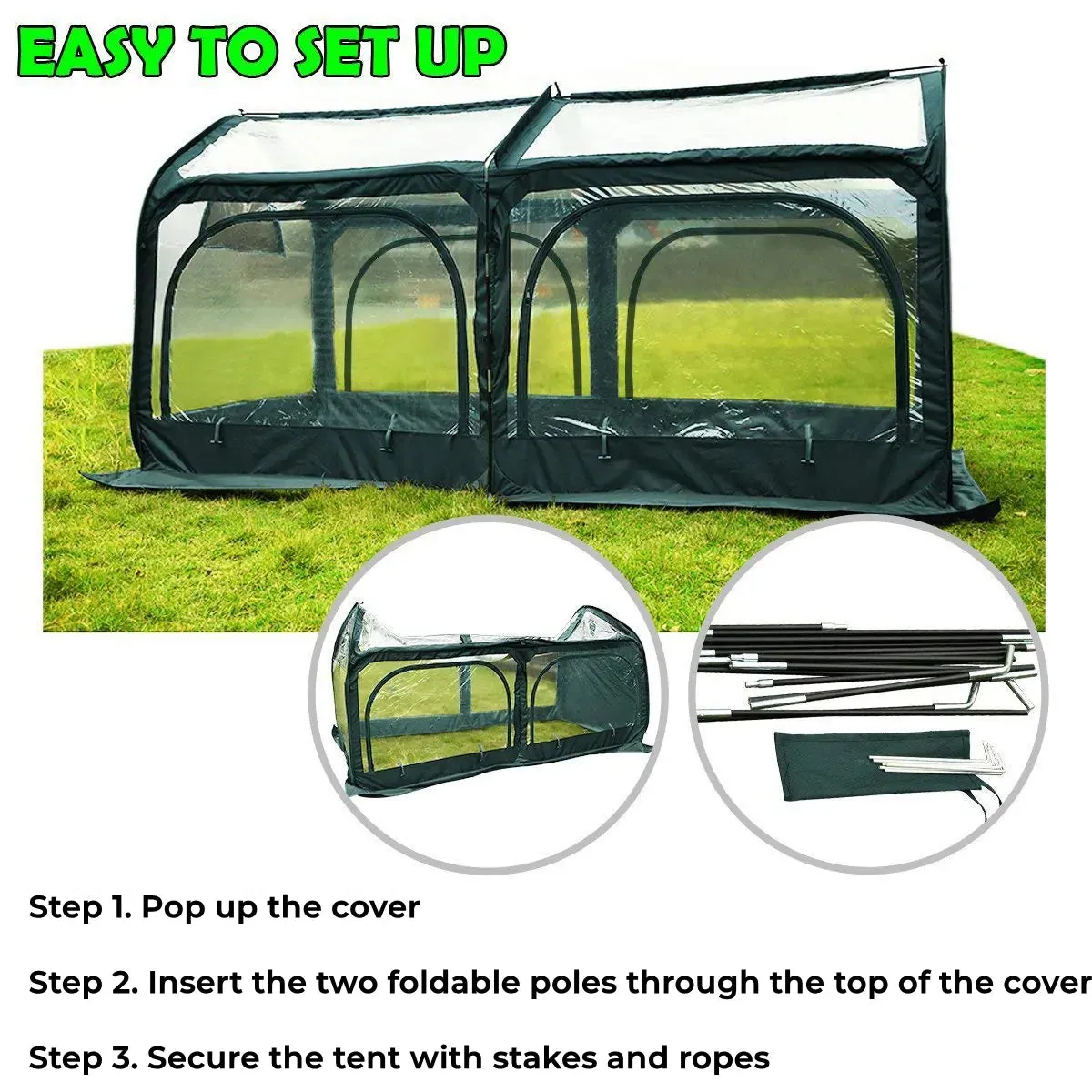 98" x 49" x 53" Small Greenhouse
