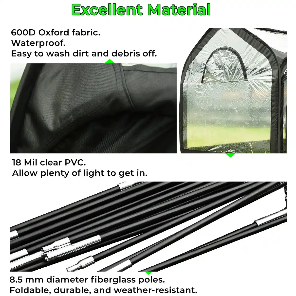 98" x 49" x 53" Small Greenhouse
