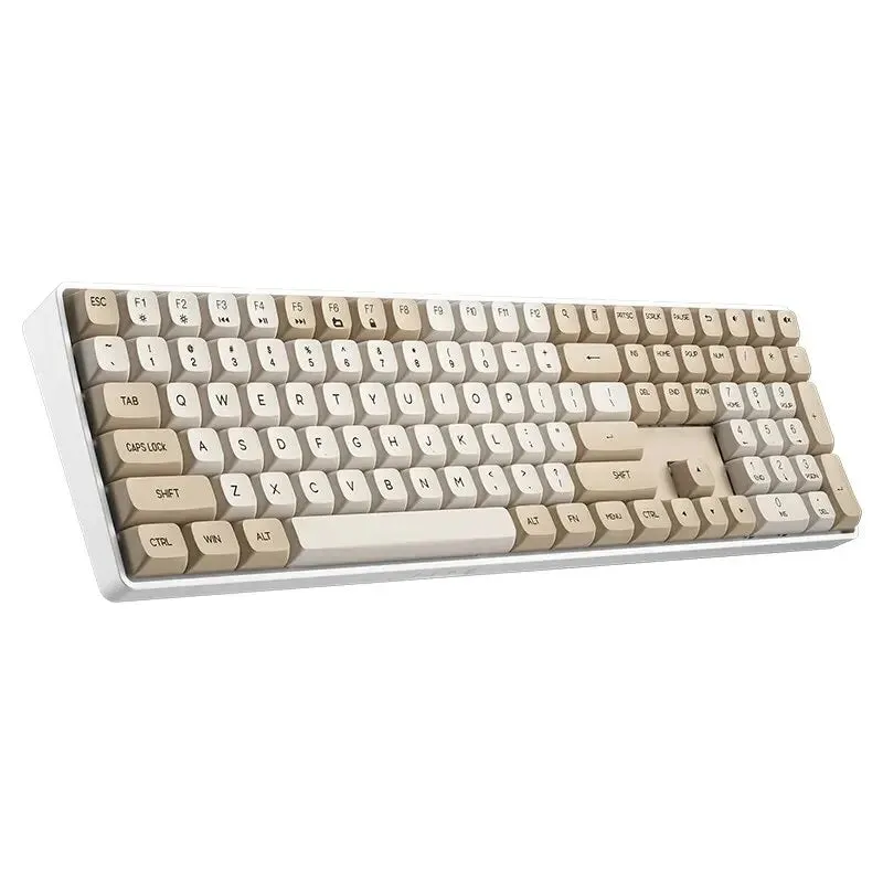 Aigo A108 Gaming Mechanical Keyboard 2.4g Wireless Usb Type c Yellow Switch 110 Key Hot Swap
