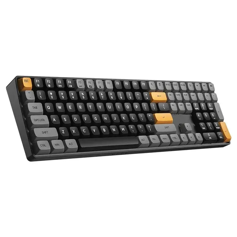 Aigo A108 Gaming Mechanical Keyboard 2.4g Wireless Usb Type c Yellow Switch 110 Key Hot Swap