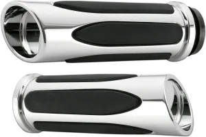 ARLEN NESS Grips - Comfort - Deep Cut - Cable - Chrome 07-050