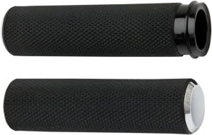 ARLEN NESS Grips - Knurled - Cable - Chrome 07-324