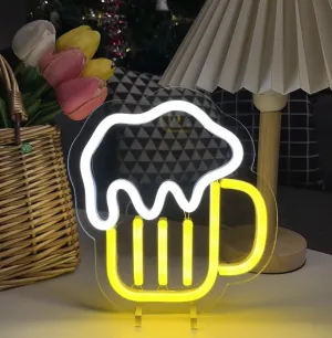 Bar Beer LED Neon Sign usb con stand