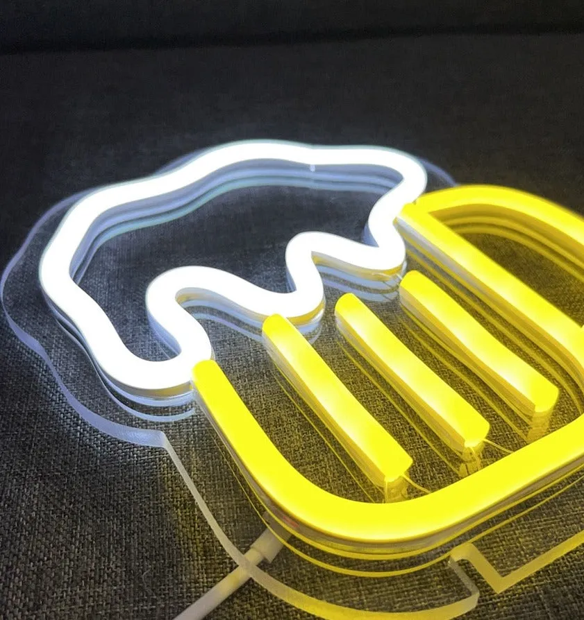 Bar Beer LED Neon Sign usb con stand