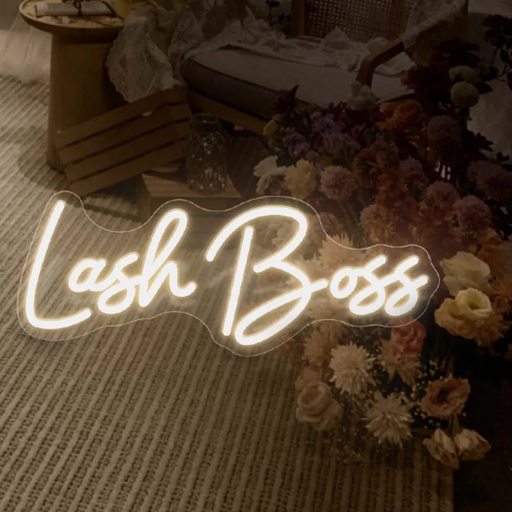 Custom Led Neon Lights Sign Lash Boss