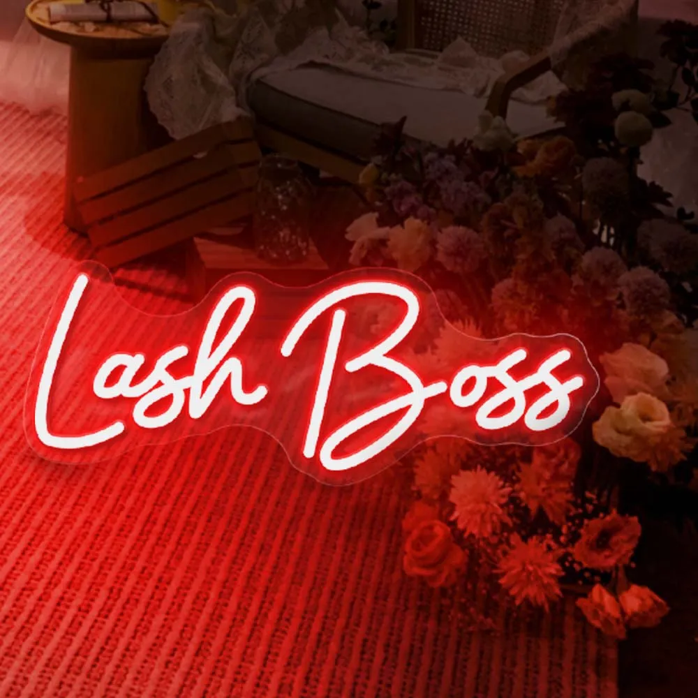 Custom Led Neon Lights Sign Lash Boss