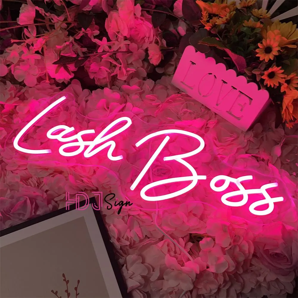 Custom Led Neon Lights Sign Lash Boss
