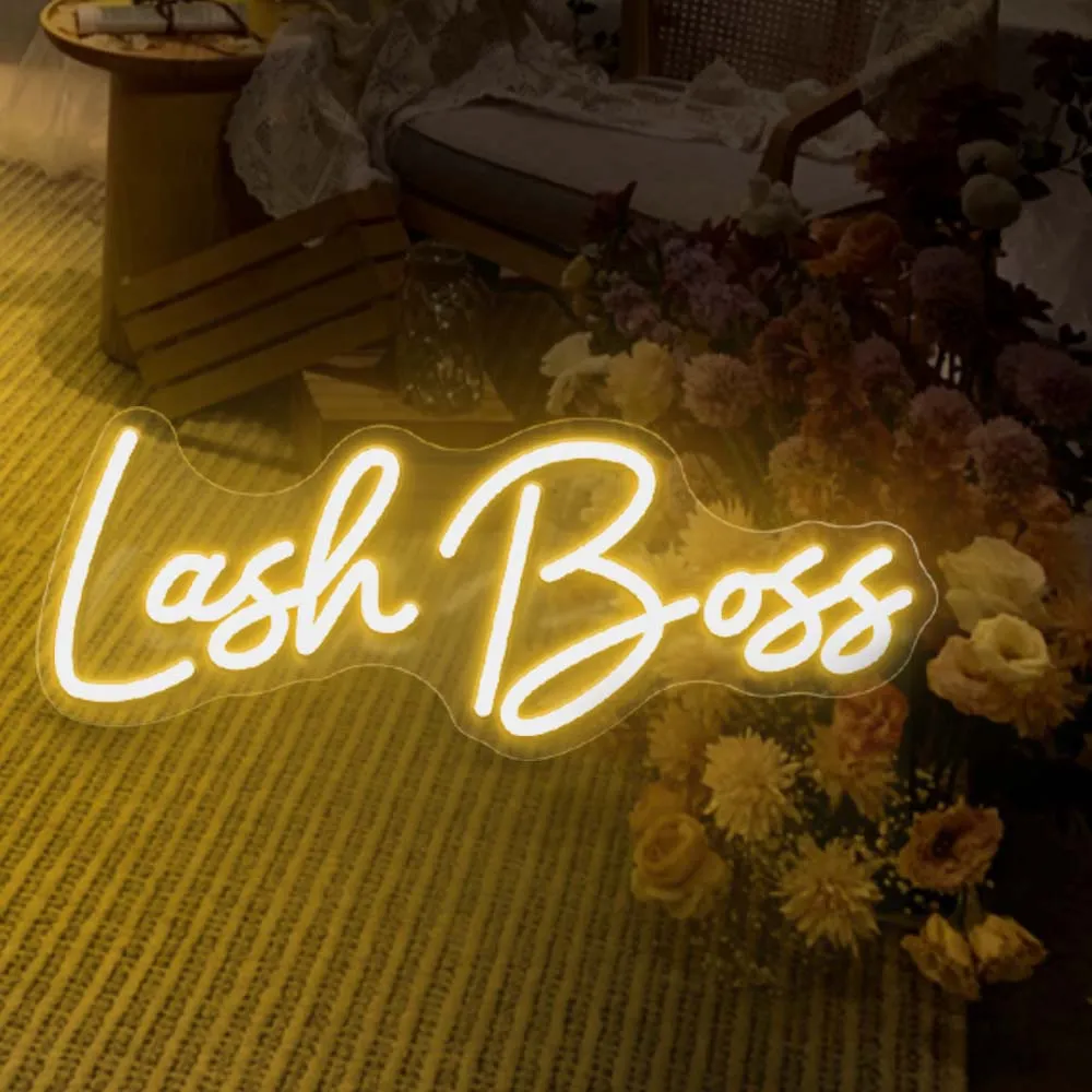 Custom Led Neon Lights Sign Lash Boss