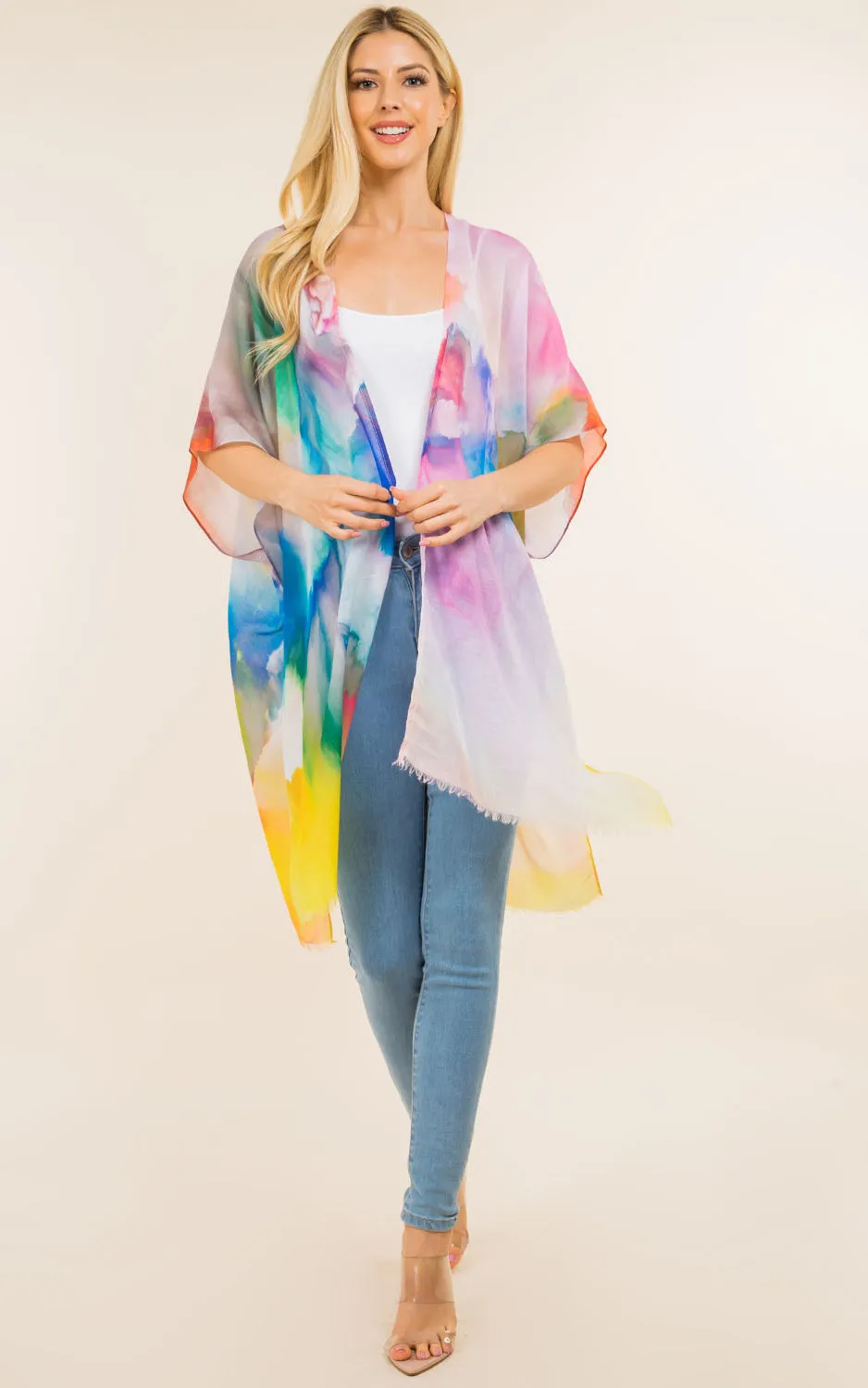 KP4143 Kimono Cover Up