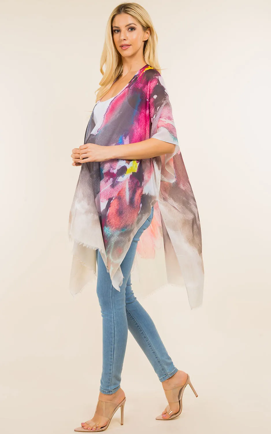 KP4143 Kimono Cover Up