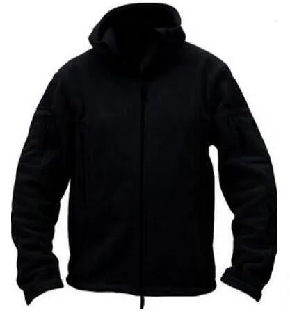 New Military Tactical Outdoor Softshell Fleece Jacket Men's Army Polartec Sportswear Thermal Hunting Hiking Sport Hoodie Jacket