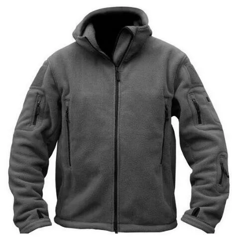 New Military Tactical Outdoor Softshell Fleece Jacket Men's Army Polartec Sportswear Thermal Hunting Hiking Sport Hoodie Jacket