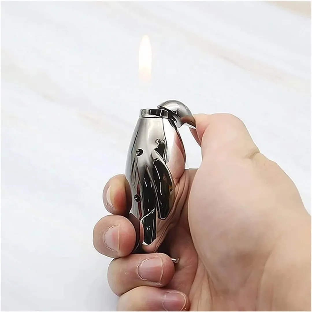 Penguin Shaped Flame Lighter | Cute Mini Butane Refillable Pocket Lighter