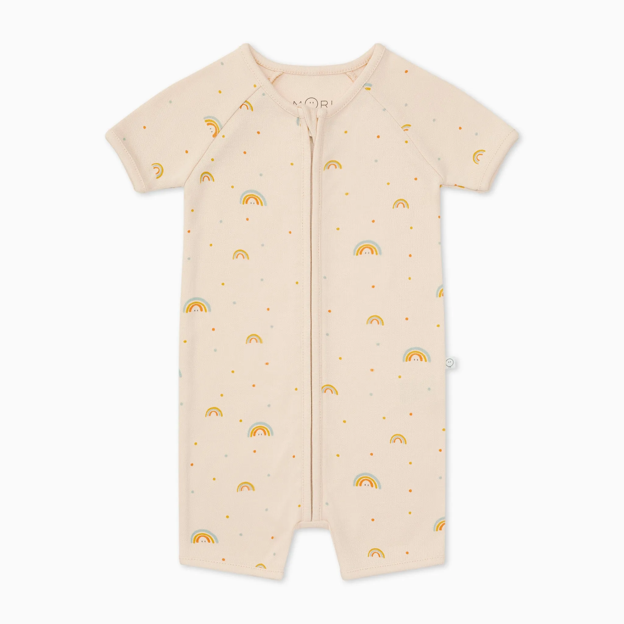 Rainbow Print Zip Summer Sleepsuit