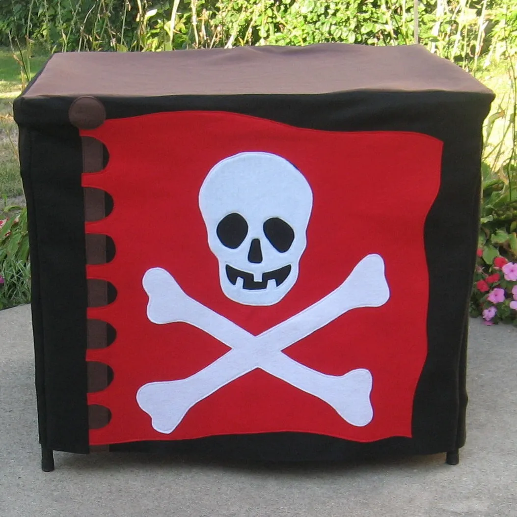Ready To Ship Pirate Hideout Card Table Playhouse, Fits 34" Card Table