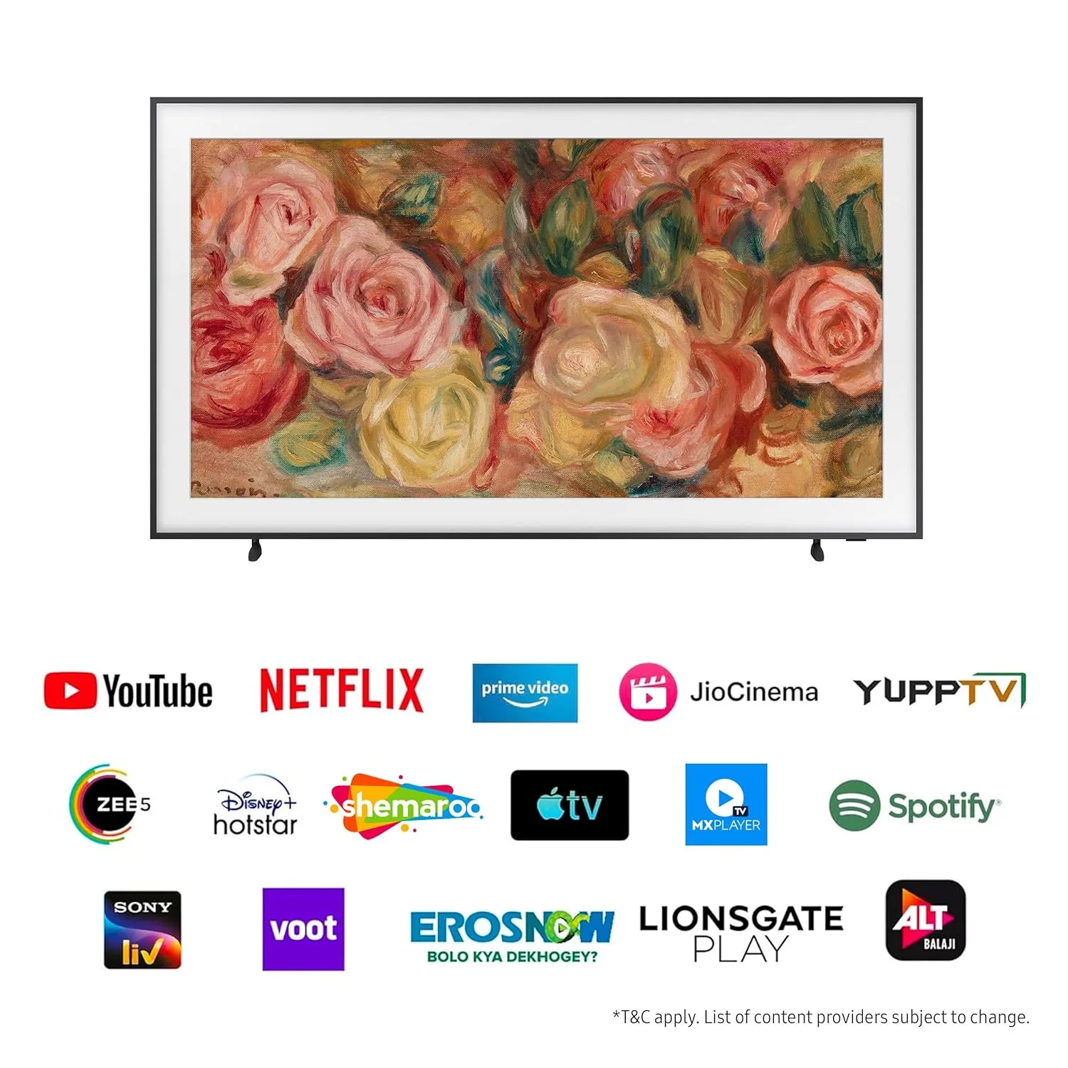 Samsung QA65LS03DAULXL 163 cm (65 inches) The Frame Series 4K Ultra HD Smart QLED TV (Black)