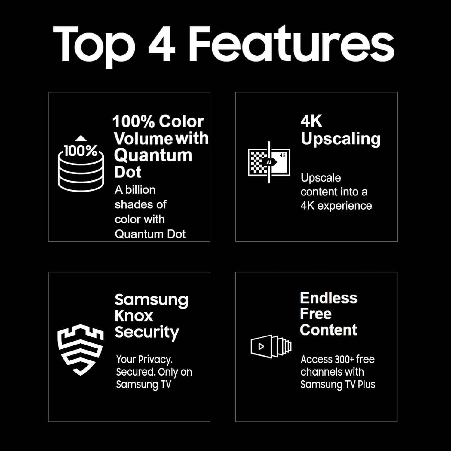 Samsung QA65QE1DAULXL  163 cm (65 inches) QE1D Series 4K Ultra HD QLED Smart TV (Black)