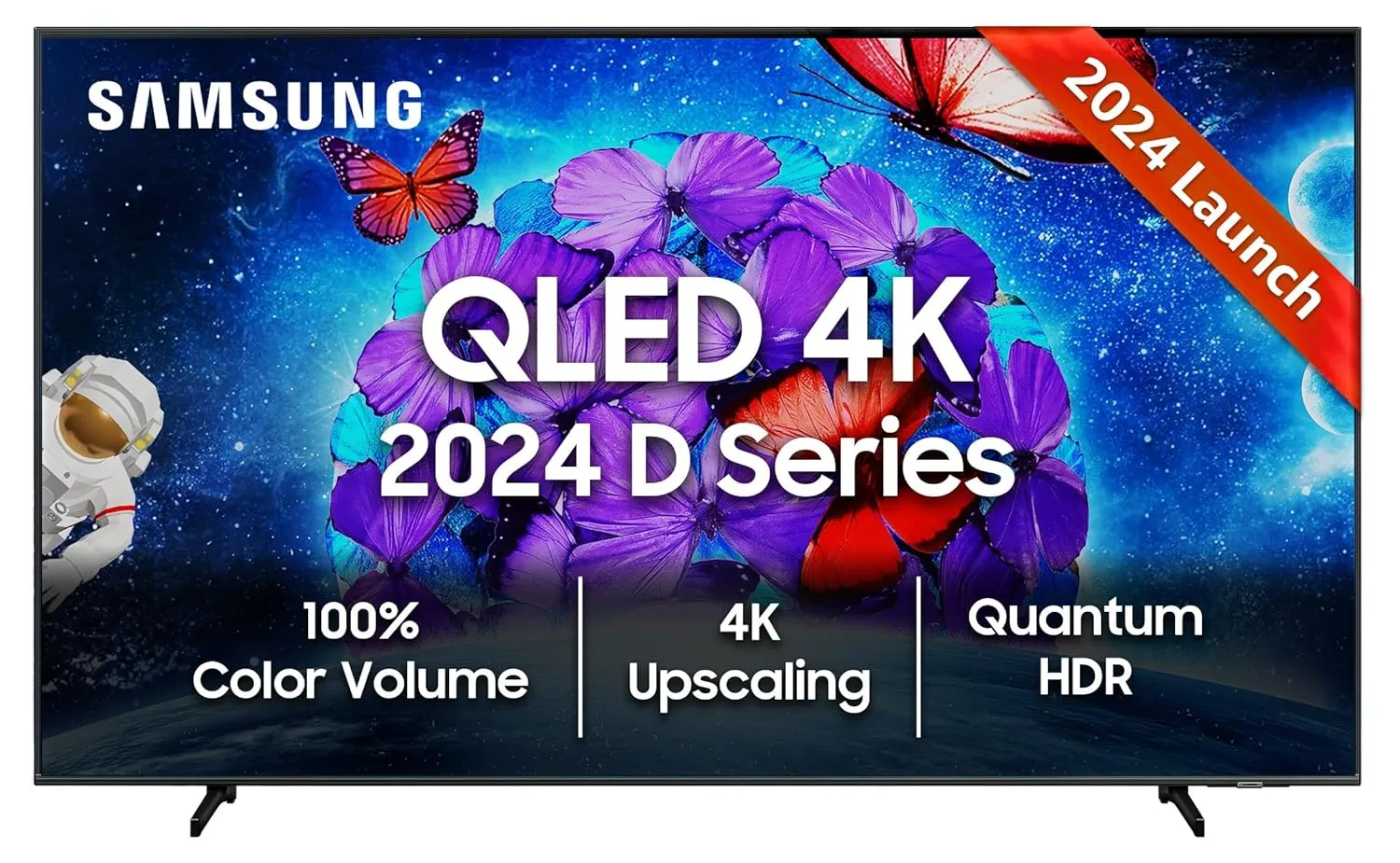 Samsung QA65QE1DAULXL  163 cm (65 inches) QE1D Series 4K Ultra HD QLED Smart TV (Black)