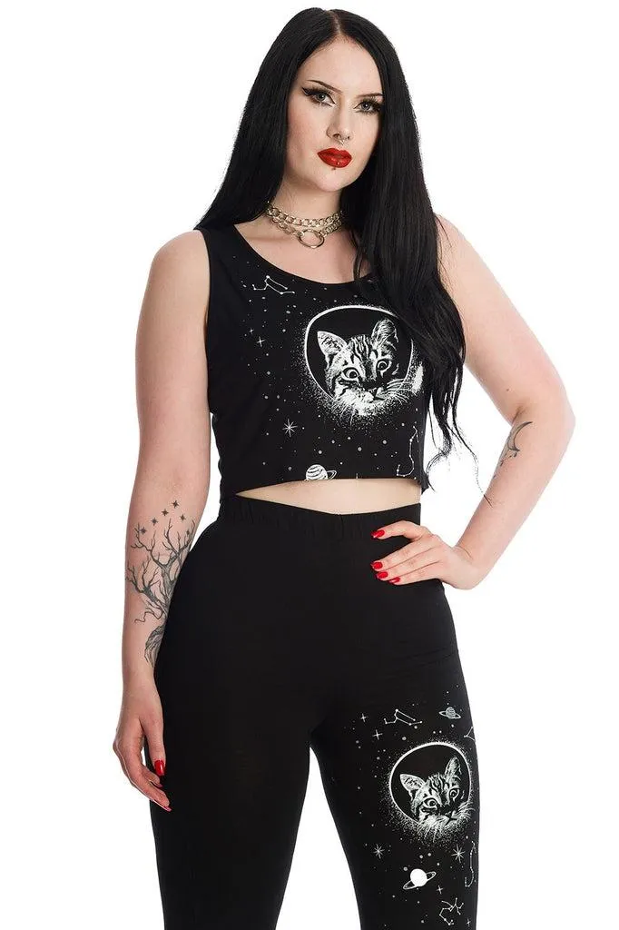 Space Kitty Cropped Top