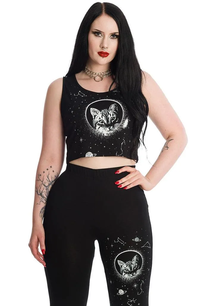 Space Kitty Cropped Top