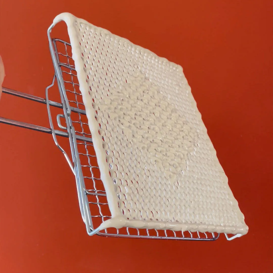 Stovetop Fish Grill with Ceramic Wire, Metal Handle