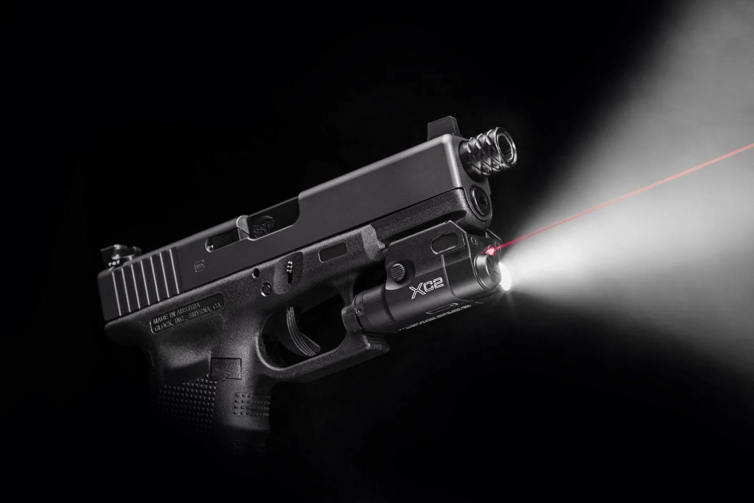 SUREFIRE XC2A CMPT PSTL LHT/LSR BLK