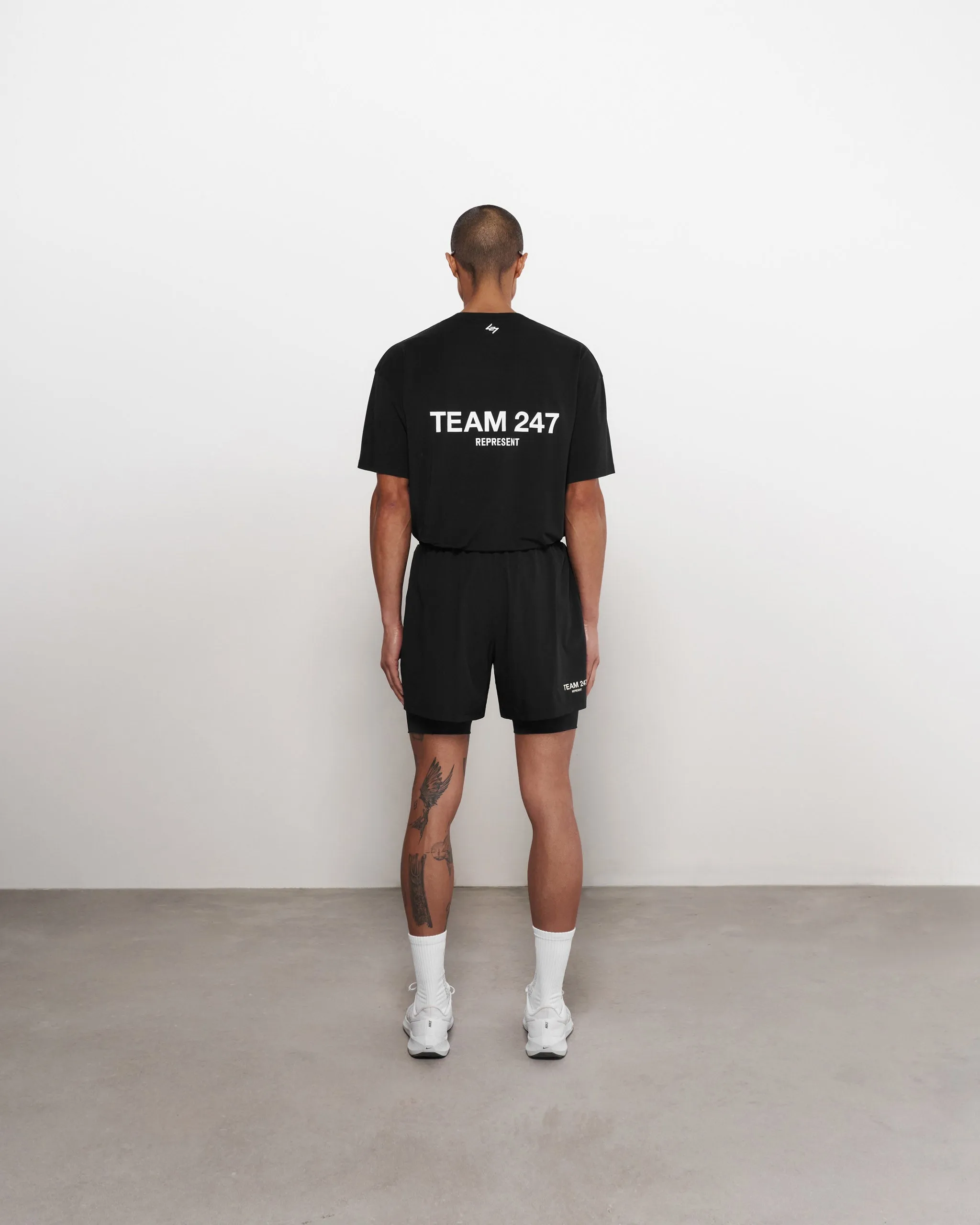 Team 247 2-In-1 Shorts - Black