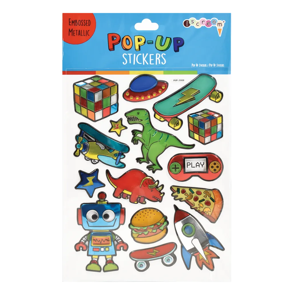Toys and More Pop-Up Stickers