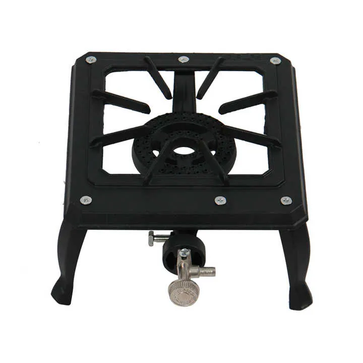 Wholesale Portable Small Cast Iron Single burner Camping Butane Gas Cooker موقد غاز البوتان للتخييم محمول صغير الحجم من الحديد الزهر بموقد واحد للبيع بالجملة